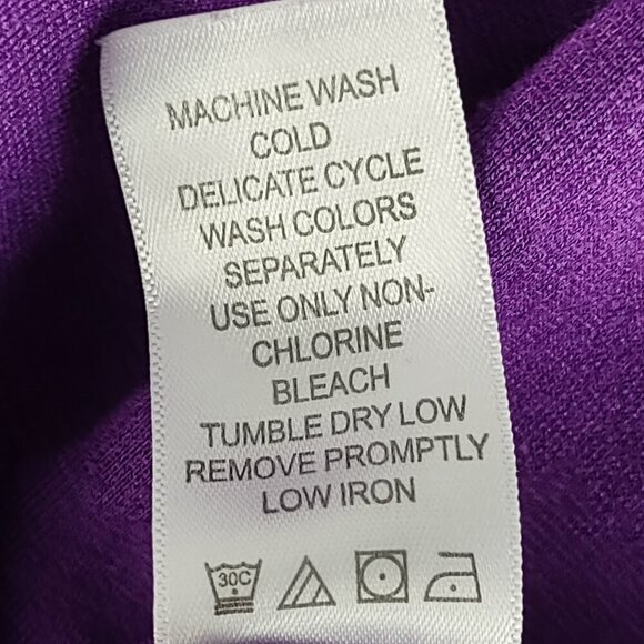 Jessica London Stretch Knit, Purple Midi Dress Women’s Size 18 - Picture 12 of 12